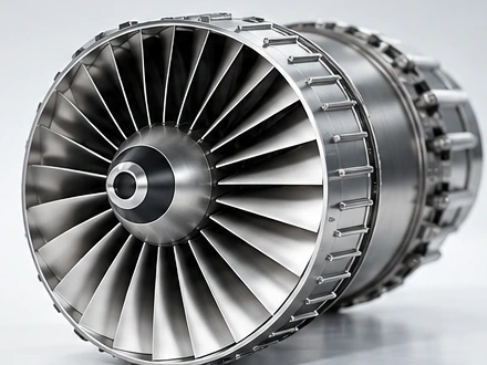 Precision-machined metallic turbine component